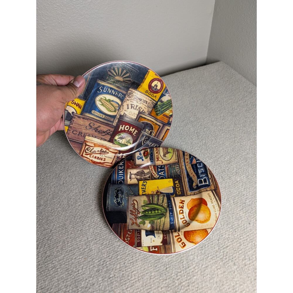 2 David Carter Brown Homestead Pantry Plates Sakura Oneida Casual Dining 2002